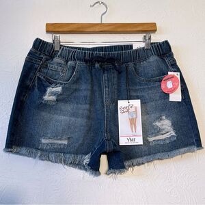 YMI EASY FIT DREAM COLLECTION PULL ON SHORTS STRETCH HYBRID SZ XL NEW